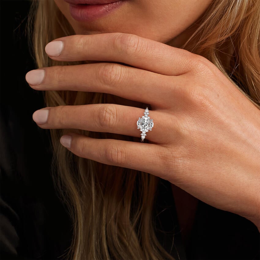 Rosette Diamond Ring