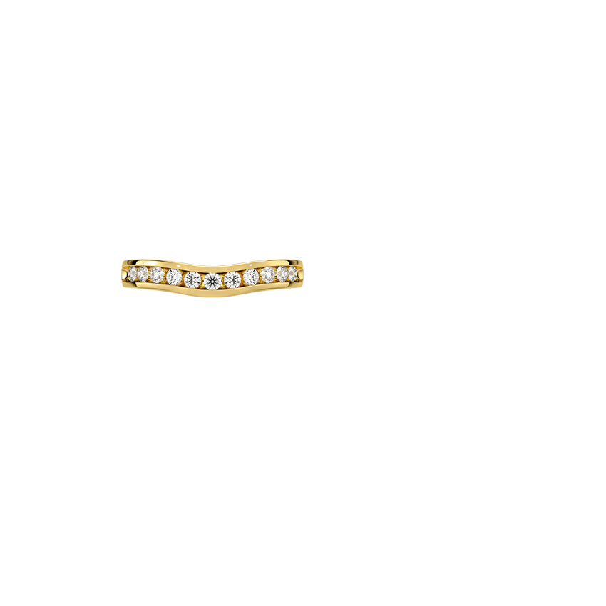 Versailles Half Coverage Lab Diamond Ring (3/8 ct. tw.) in 18K Yellow Gold