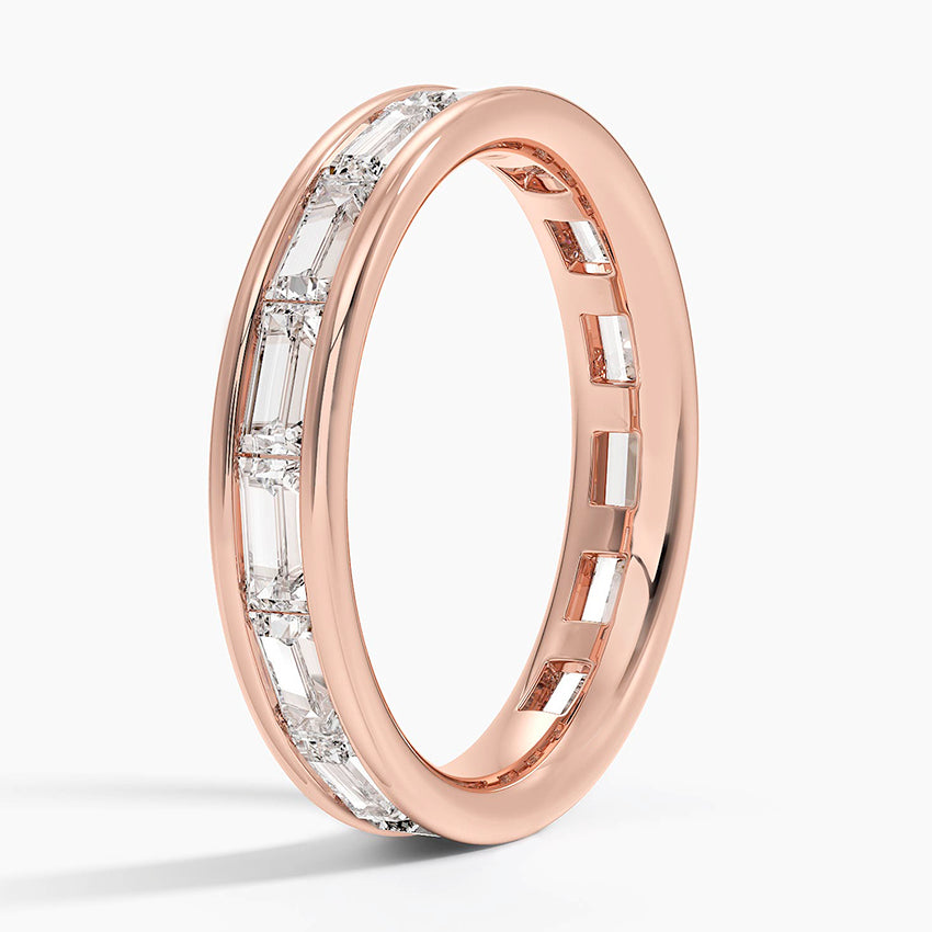Kelly Baguette Eternity Lab Diamond Ring in 14K Yellow Gold