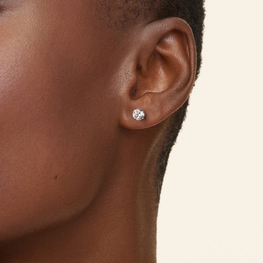 Perfect Martini Lab Diamond Stud Earrings (1 ct. tw.)