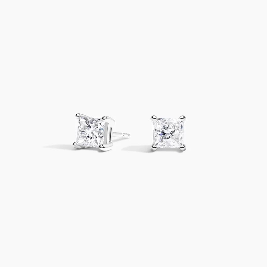 Princess Lab Diamond Stud Earrings (1/2 ct. tw.)