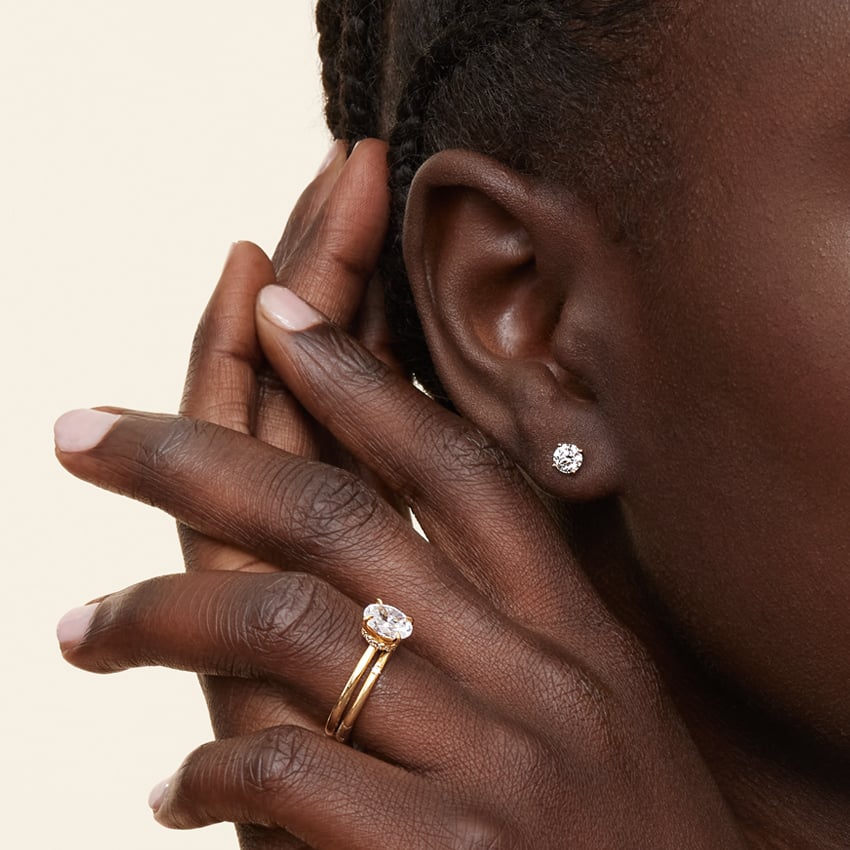 Carbon Capture Lab Diamond Stud Earrings (3/4 ct. tw.)
