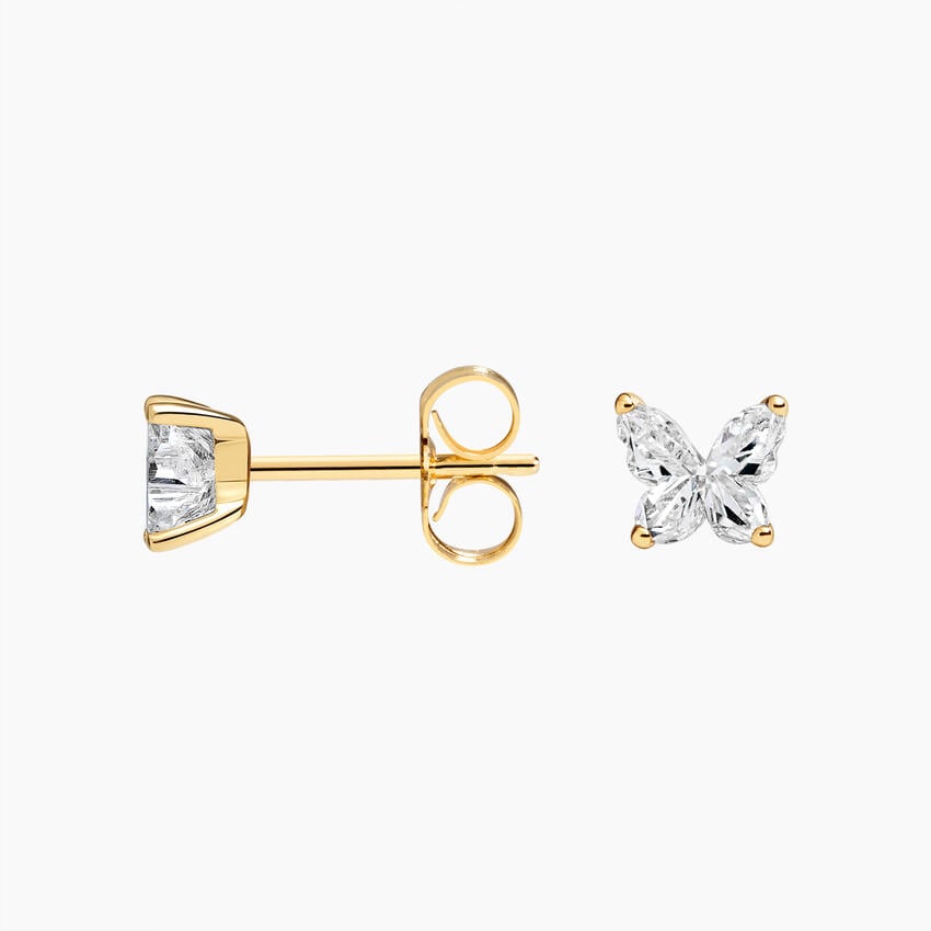 Butterfly Custom-Cut Lab Diamond Stud Earrings (1 1/4 ct. tw.)