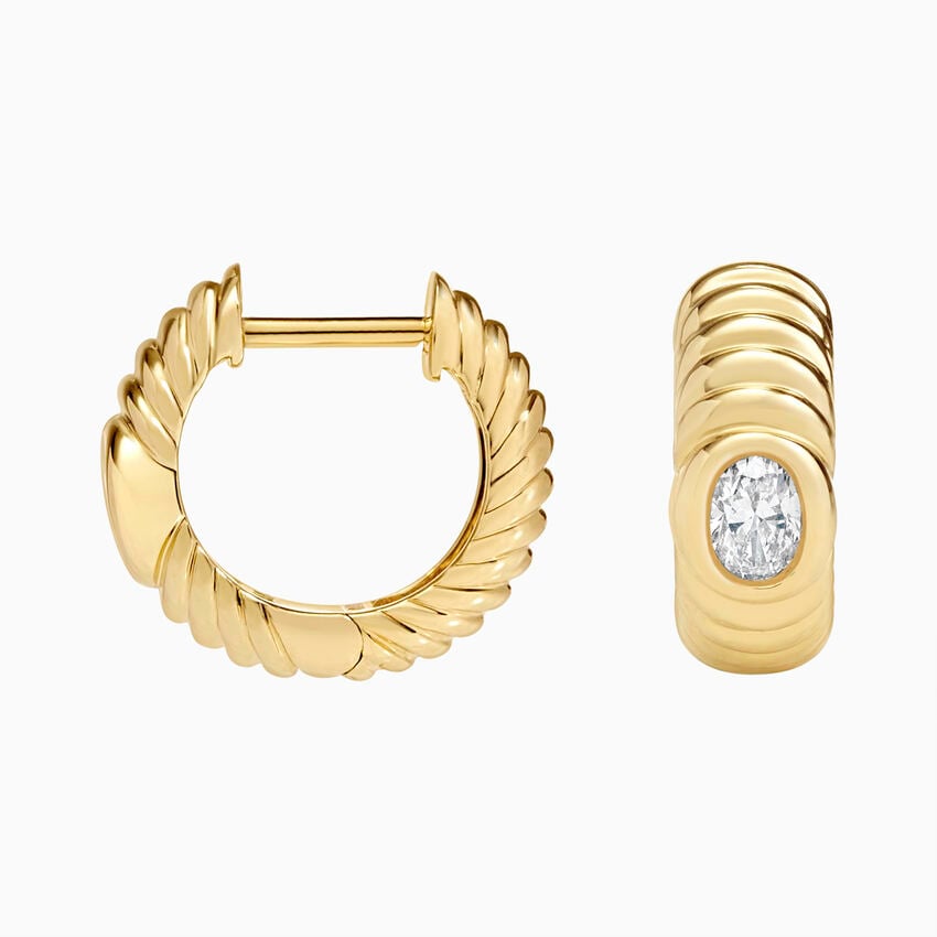 Vera Lab Diamond Hoop Earrings (1/3 ct. tw.)