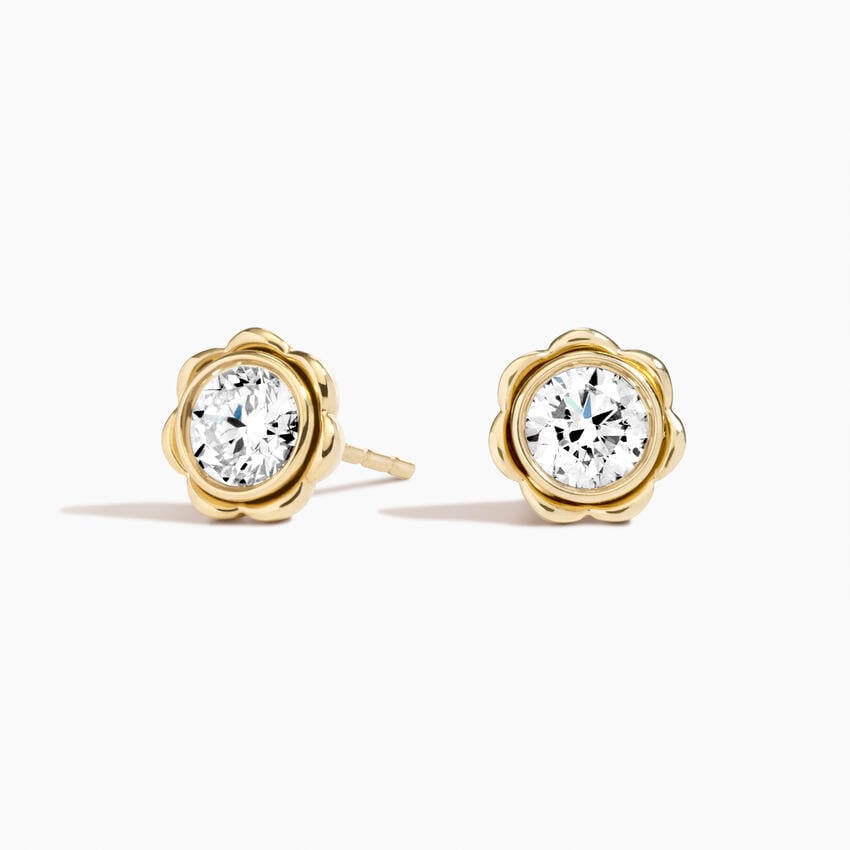 Carbon Capture Lab Diamond Flower Stud Earrings (1/2 ct. tw.)
