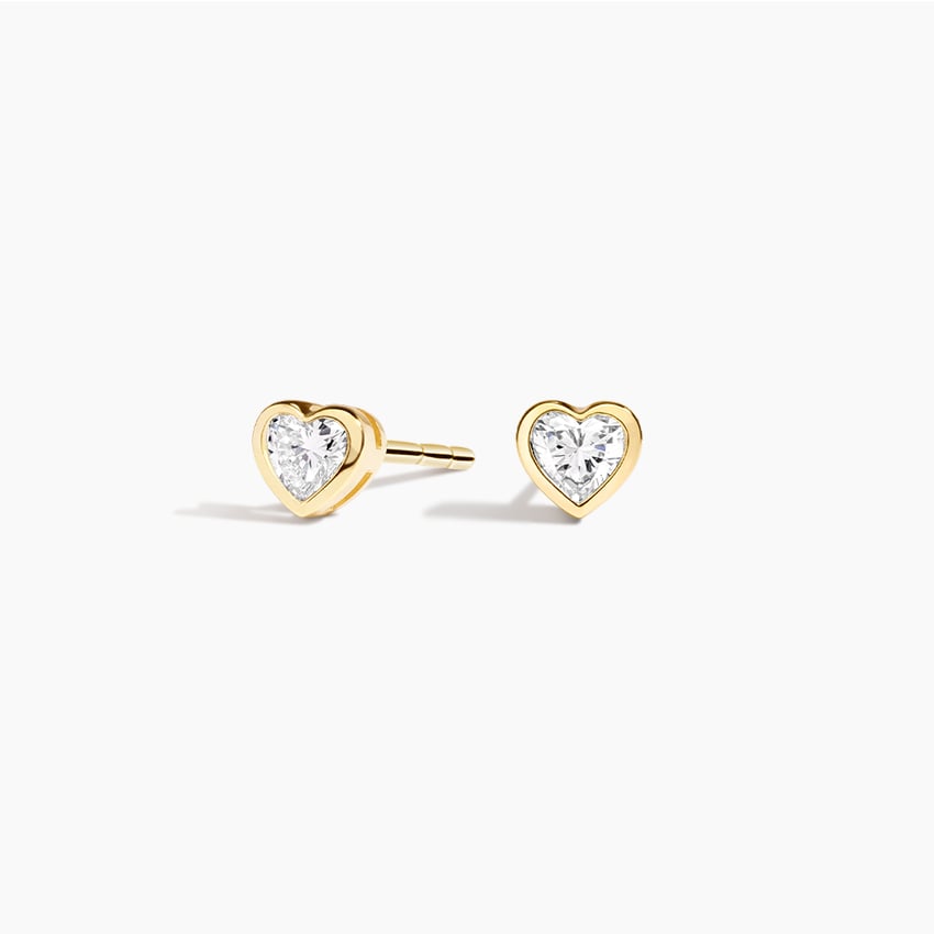 Lab Diamond Bezel Stud Earrings (1/4 ct. tw.)