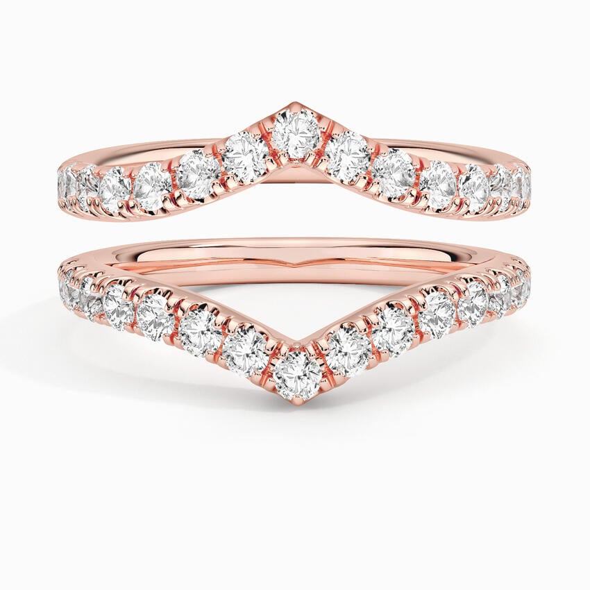 Flair Nested Lab Diamond Ring Stack (7/8 ct. tw.)