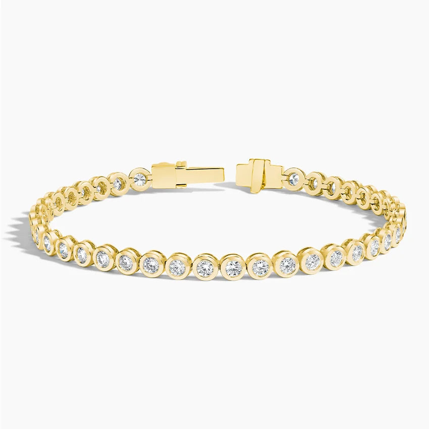 Bezel Lab Diamond Tennis Bracelet (2 7/8 ct. tw.) in 14K Yellow Gold