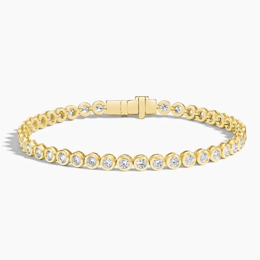 Bezel Lab Diamond Tennis Bracelet (2 7/8 ct. tw.) in 14K Yellow Gold