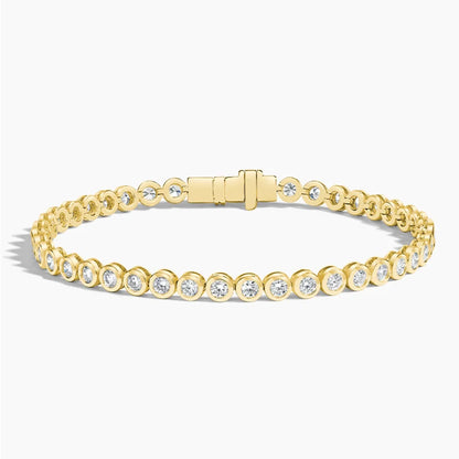 Bezel Lab Diamond Tennis Bracelet (2 7/8 ct. tw.) in 14K Yellow Gold