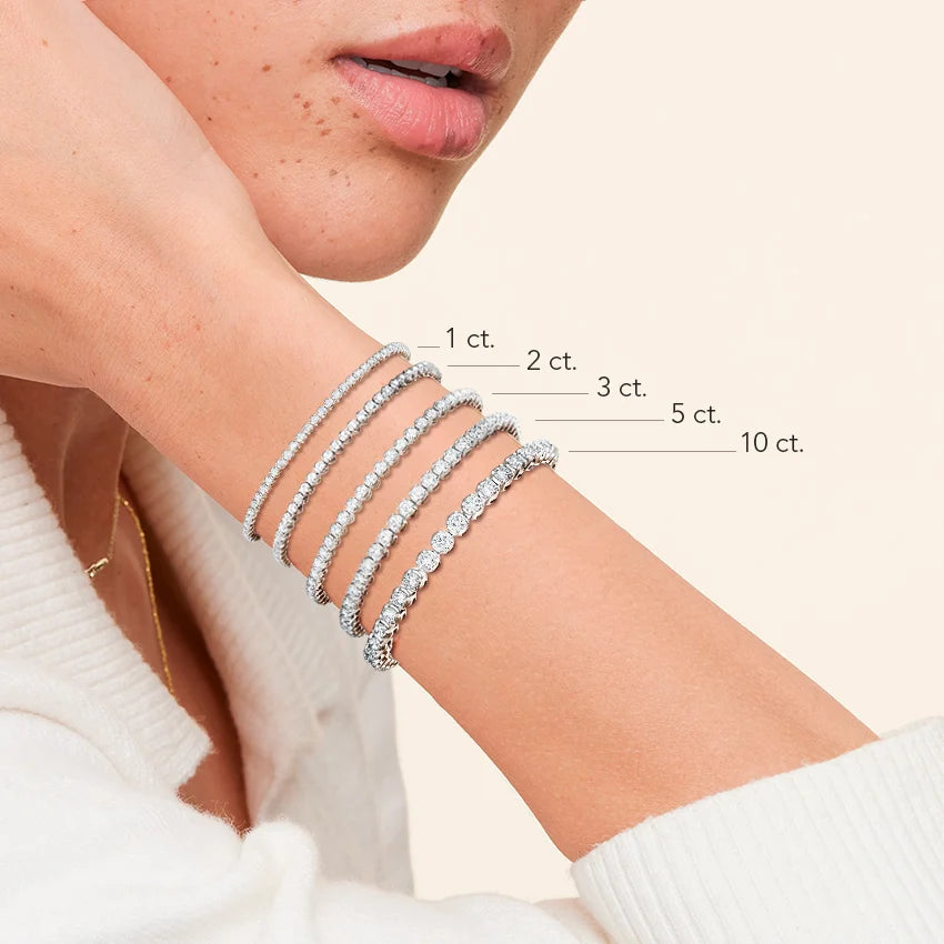 6.5 in. Certified Lab Diamond Tennis Bracelet (1 ct. tw.) in 18K White Gold