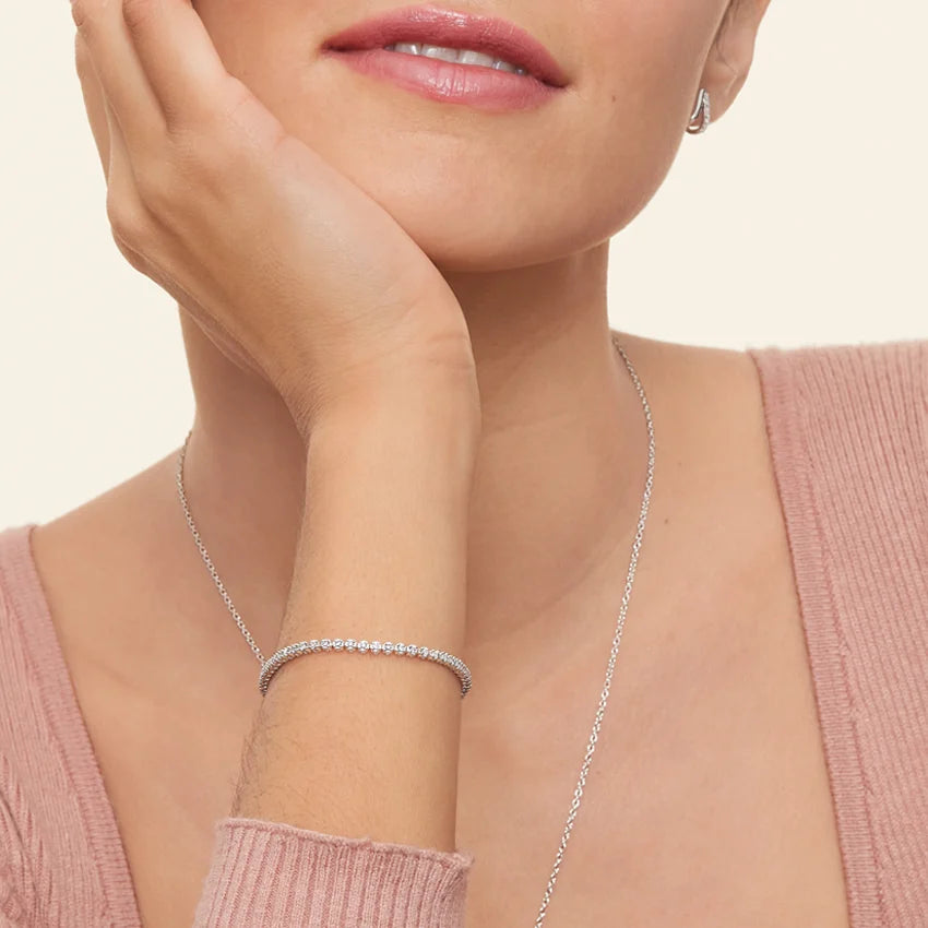 7 in. Certified Lab Diamond Tennis Bracelet (1 ct. tw.) in 18K White Gold