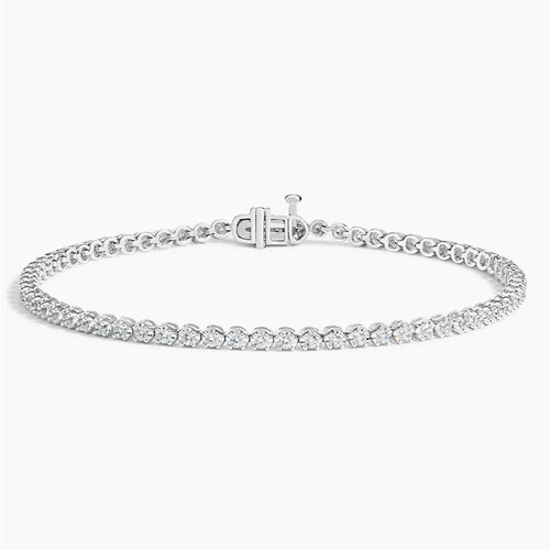 7 in. Certified Lab Diamond Tennis Bracelet (1 ct. tw.) in 18K White Gold