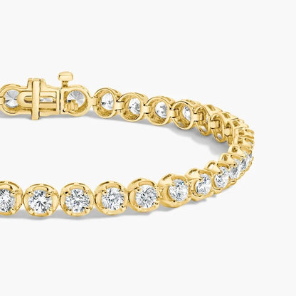 7 in. Certified Lab Diamond Tennis Bracelet (5 ct. tw.) in 18K Yellow Gold