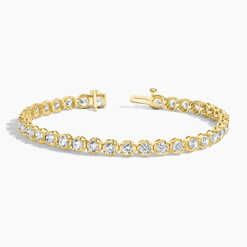 7 in. Certified Lab Diamond Tennis Bracelet (5 ct. tw.) in 18K Yellow Gold