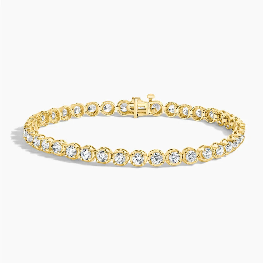7 in. Certified Lab Diamond Tennis Bracelet (5 ct. tw.) in 18K Yellow Gold