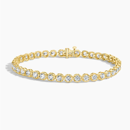 7 in. Certified Lab Diamond Tennis Bracelet (5 ct. tw.) in 18K Yellow Gold