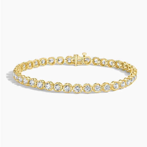 7 in. Certified Lab Diamond Tennis Bracelet (5 ct. tw.) in 18K Yellow Gold