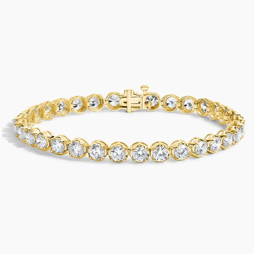 6.5 in. Certified Lab Diamond Tennis Bracelet (7 ct. tw.) in 18K Yellow Gold