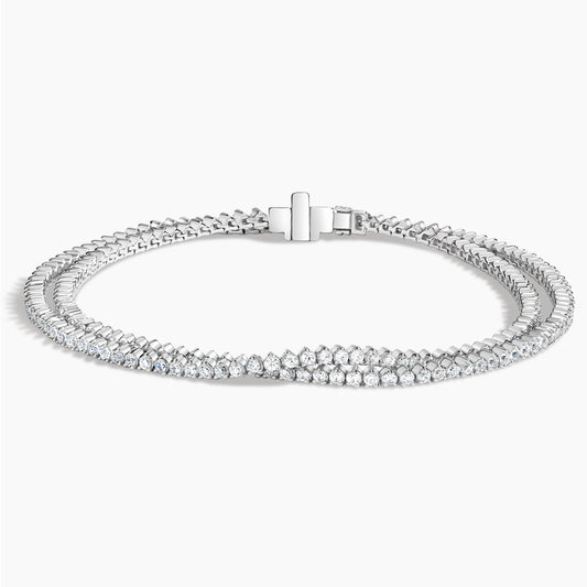 Wrap Lab Diamond Tennis Bracelet (2 1/4 ct. tw.) in 18K White Gold