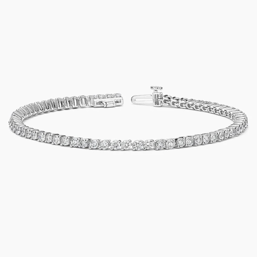 Angled Lab Diamond 6.5 in. Tennis Bracelet (2 1/2 ct. tw.) in 18K White Gold