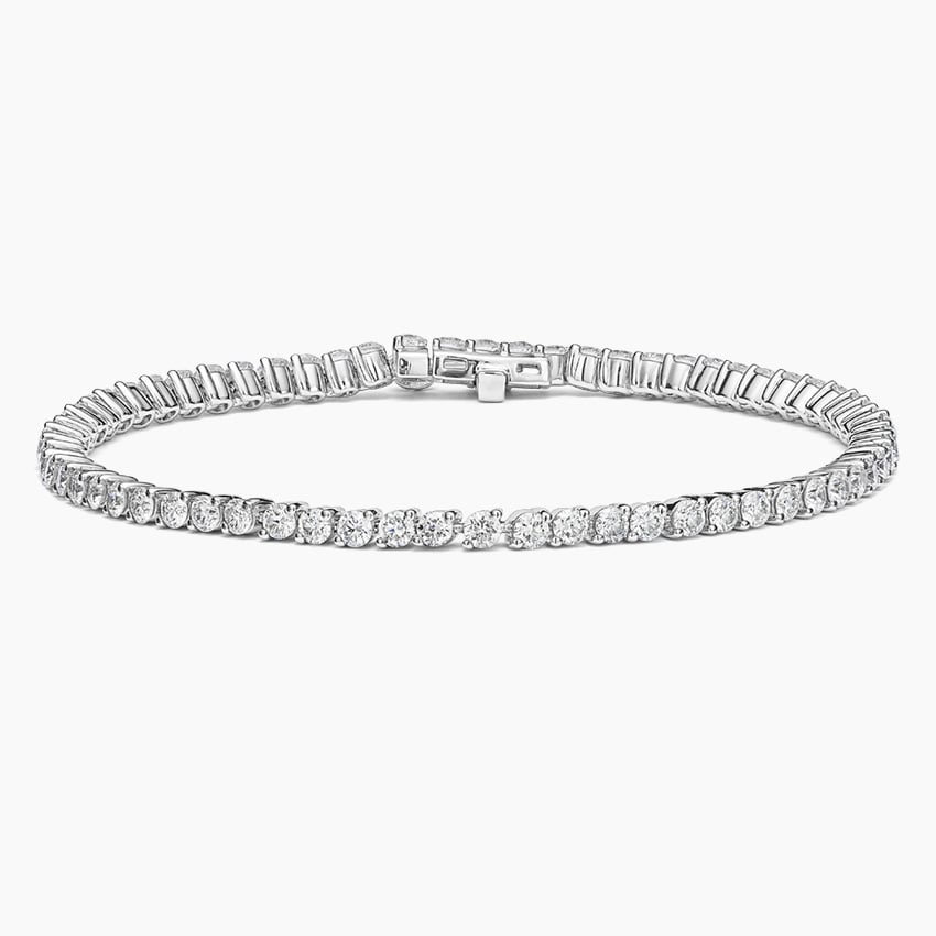 Angled Lab Diamond 6.5 in. Tennis Bracelet (2 1/2 ct. tw.) in 18K White Gold