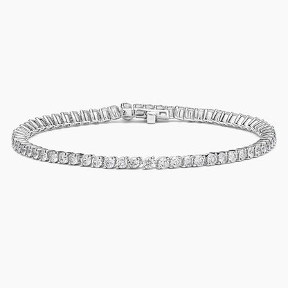 Angled Lab Diamond 6.5 in. Tennis Bracelet (2 1/2 ct. tw.) in 18K White Gold