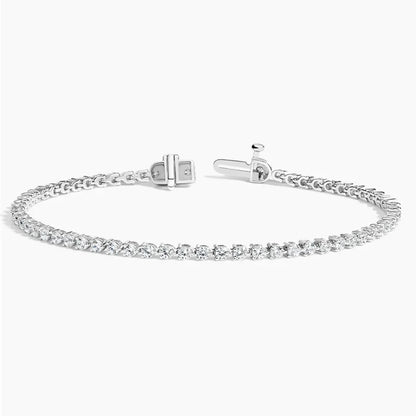 Three-Prong Lab Diamond Tennis Bracelet (2 ct. tw.) in 18K White Gold