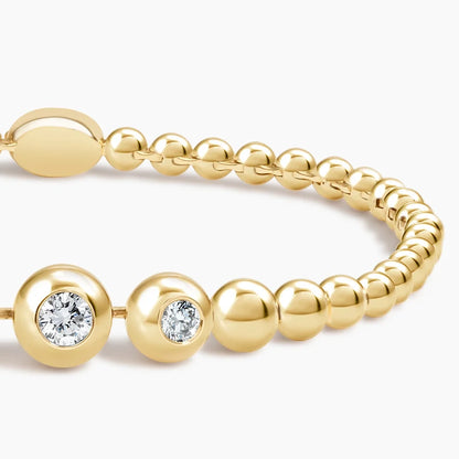 Lab Diamond Bubble Bracelet (2/5 ct. tw.) in 14K Yellow Gold