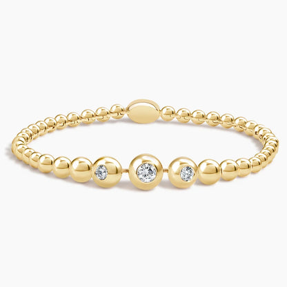 Lab Diamond Bubble Bracelet (2/5 ct. tw.) in 14K Yellow Gold