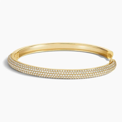 Lab Diamond Tube Bangle Bracelet (2 3/8 ct. tw.) in 14K Yellow Gold