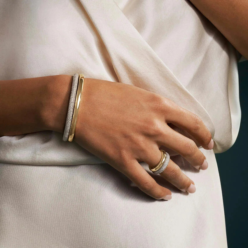 Lab Diamond Tube Bangle Bracelet (2 3/8 ct. tw.) in 14K Yellow Gold