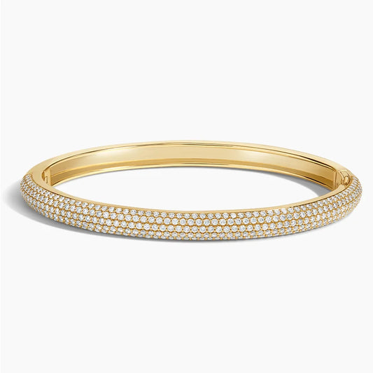 Lab Diamond Tube Bangle Bracelet (2 3/8 ct. tw.) in 14K Yellow Gold