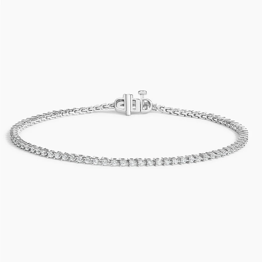 Three-Prong Lab Diamond Tennis Bracelet (1 ct. tw.) in 18K White Gold