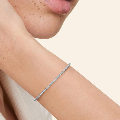 Trilogy 6.5 in. Lab Diamond Tennis Bracelet (7/8 ct. tw.) in 14K White Gold