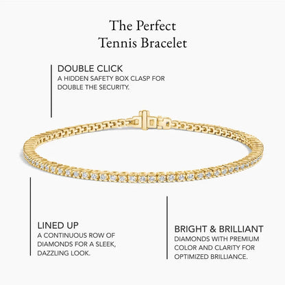 6.5 in. Lab Diamond Line Tennis Bracelet (1 ct. tw.) in 18K White Gold