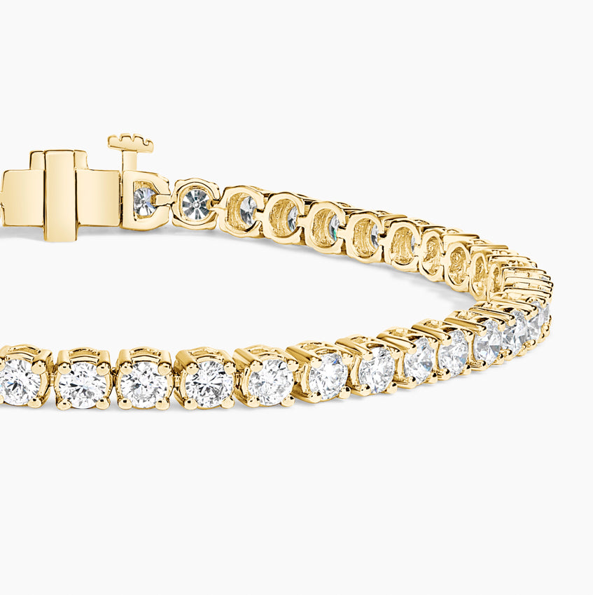7 in. Lab Diamond Line Tennis Bracelet (4 ct. tw.) in 18K Yellow Gold
