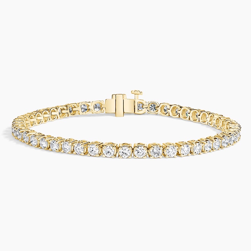 7 in. Lab Diamond Line Tennis Bracelet (4 ct. tw.) in 18K Yellow Gold