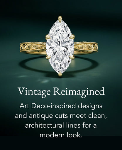 Nadia Diamond Ring in 18K Yellow Gold