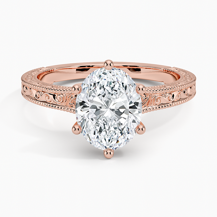 Hudson Engraved Ring in 18K Yellow Gold
