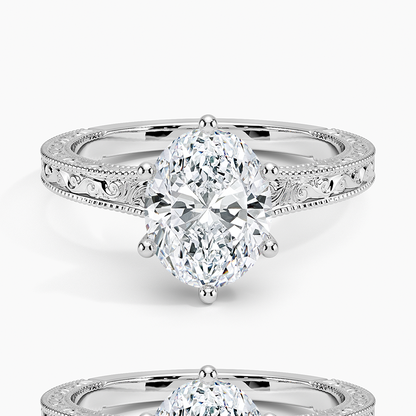 Hudson Engraved Ring in 18K Yellow Gold