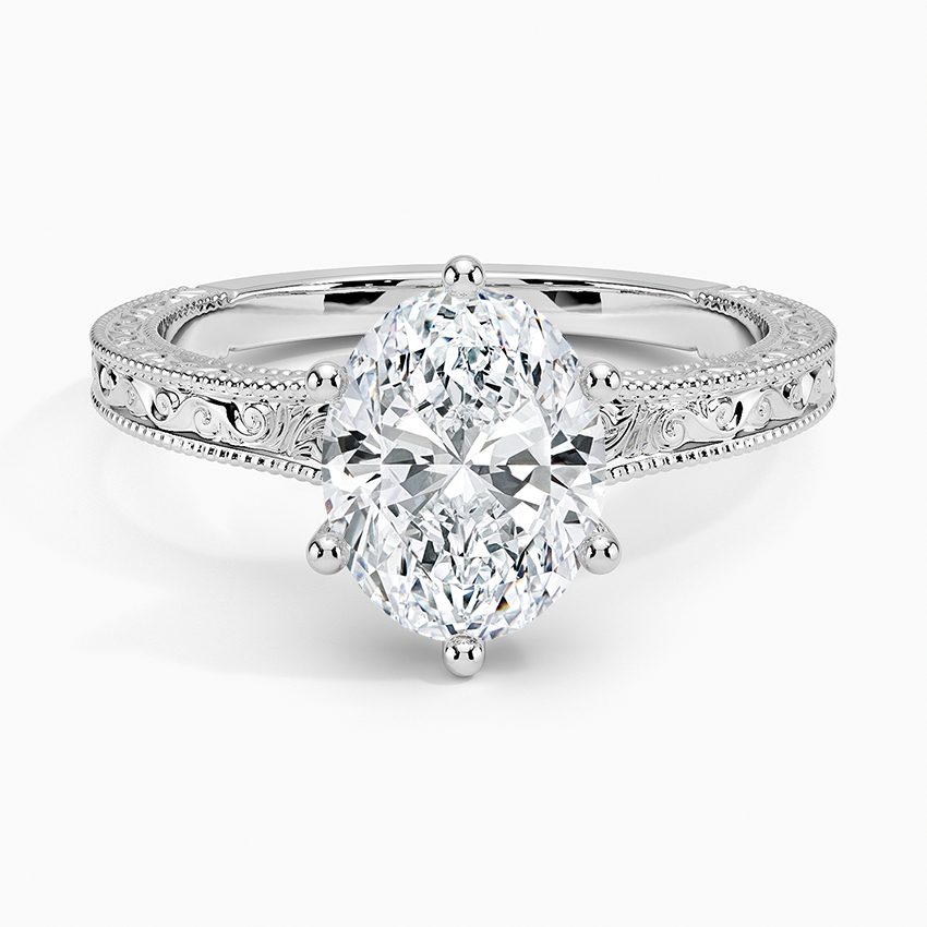 Hudson Engraved Ring in 18K Yellow Gold