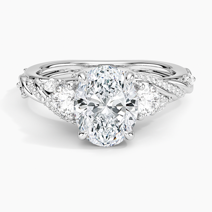 Begonia Vine Three Stone Diamond Ring (2/3 ct. tw.)