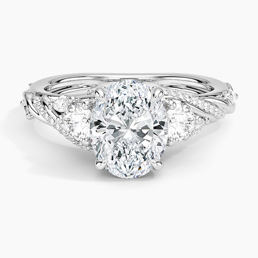 Begonia Vine Three Stone Diamond Ring (2/3 ct. tw.)