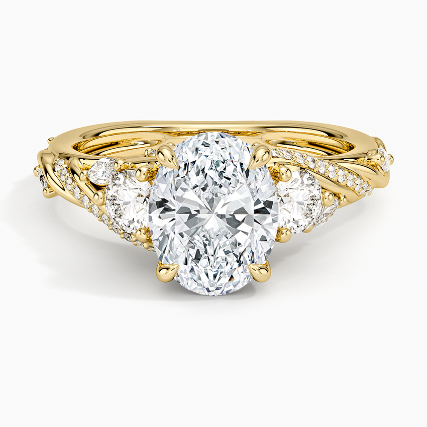 Begonia Vine Three Stone Diamond Ring (2/3 ct. tw.)