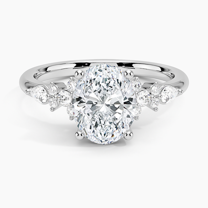 Rosette Diamond Ring