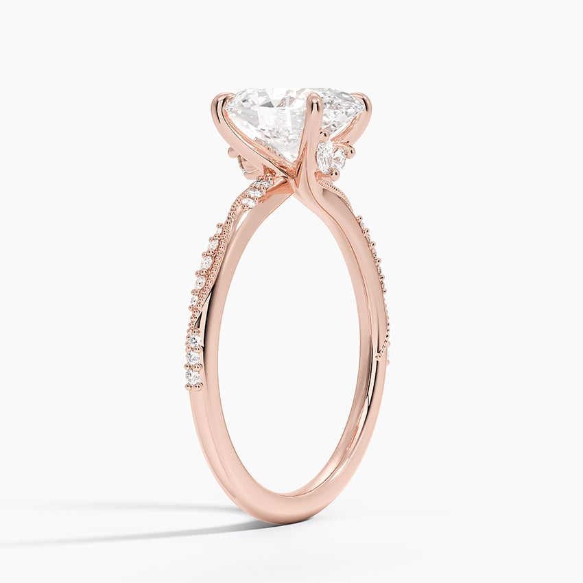 Camellia Hidden Accent 1.5mm Diamond Ring