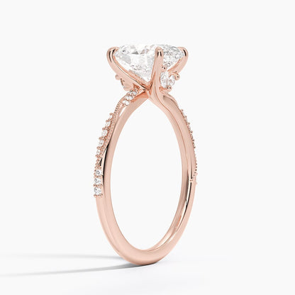Camellia Hidden Accent 1.5mm Diamond Ring