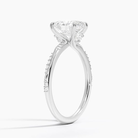 Camellia Hidden Accent 1.5mm Diamond Ring