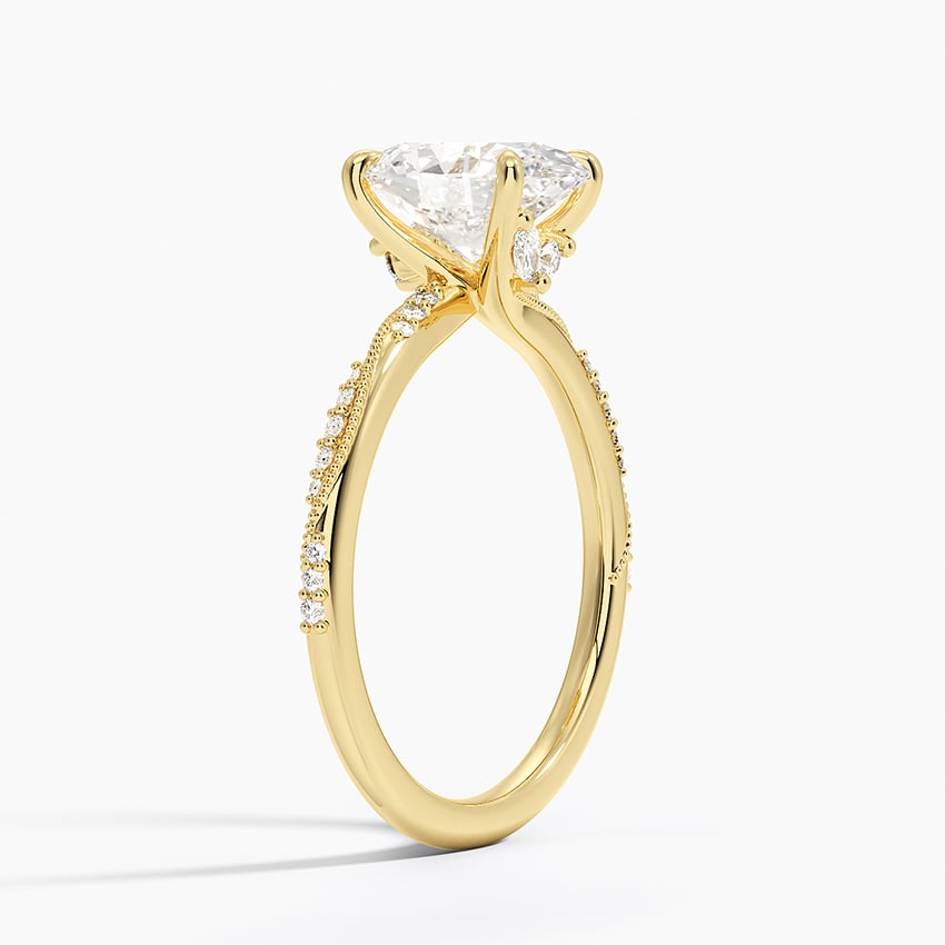 Camellia Hidden Accent 1.5mm Diamond Ring